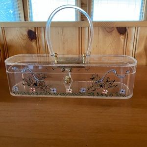 Vintage Wilardy clear poodle purse
